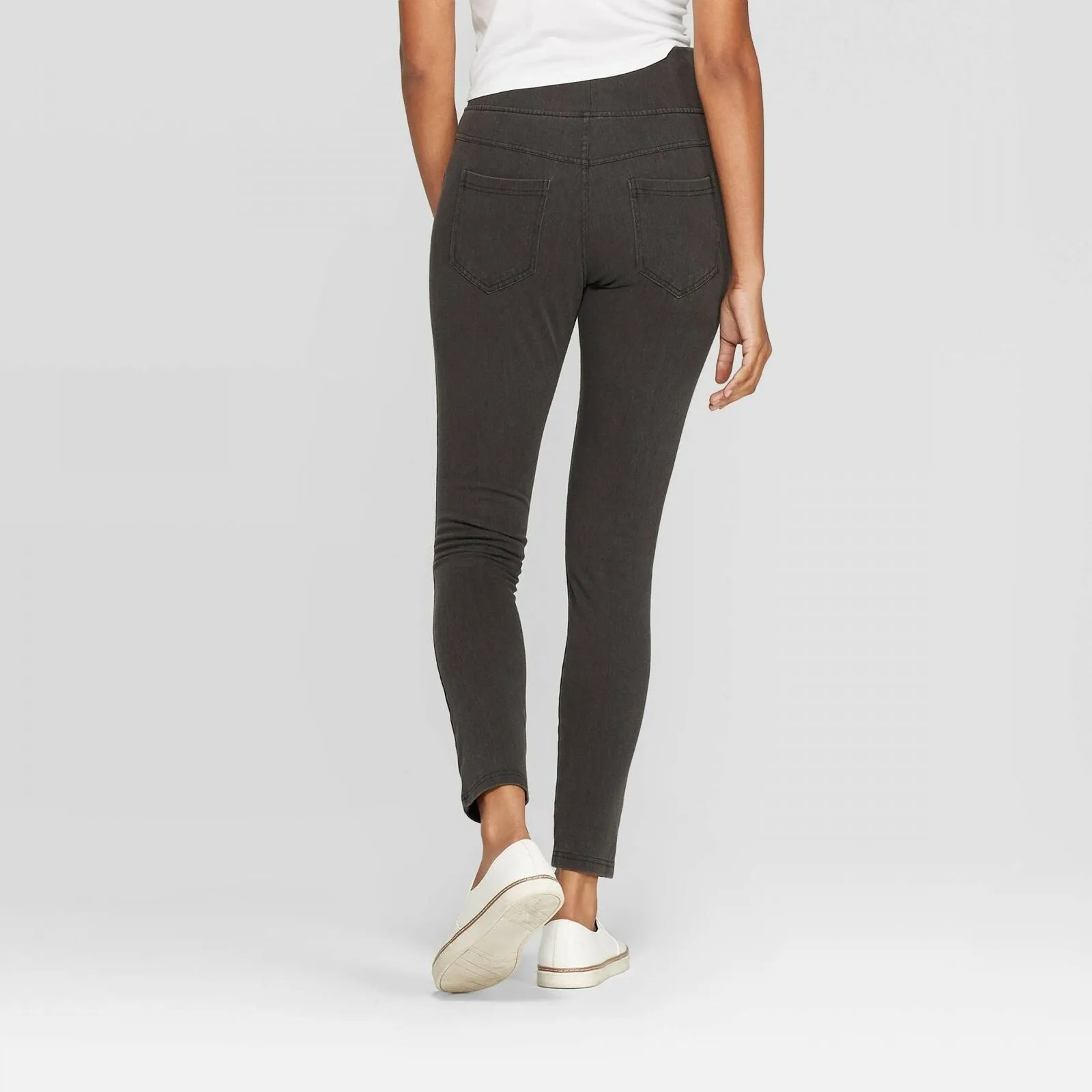 A New Day Women's High Waist Jeggings Faded Black Small