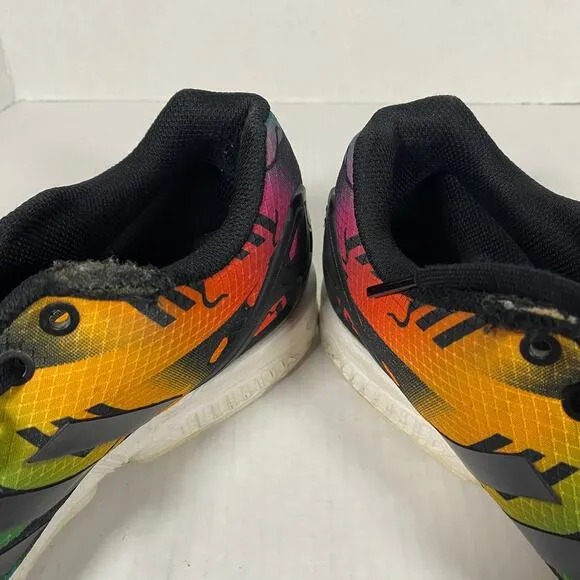 Adidas ZX Flux Core Multicolor Gradient Abstract Pattern Lace Up Sneakers Sz 11