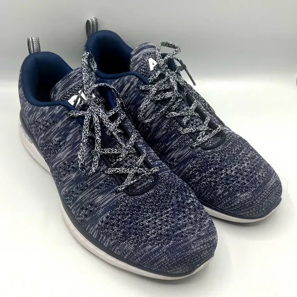 APL Techloom Pro 0320XC Navy Blue White Men’s Athletic Sneakers – 12