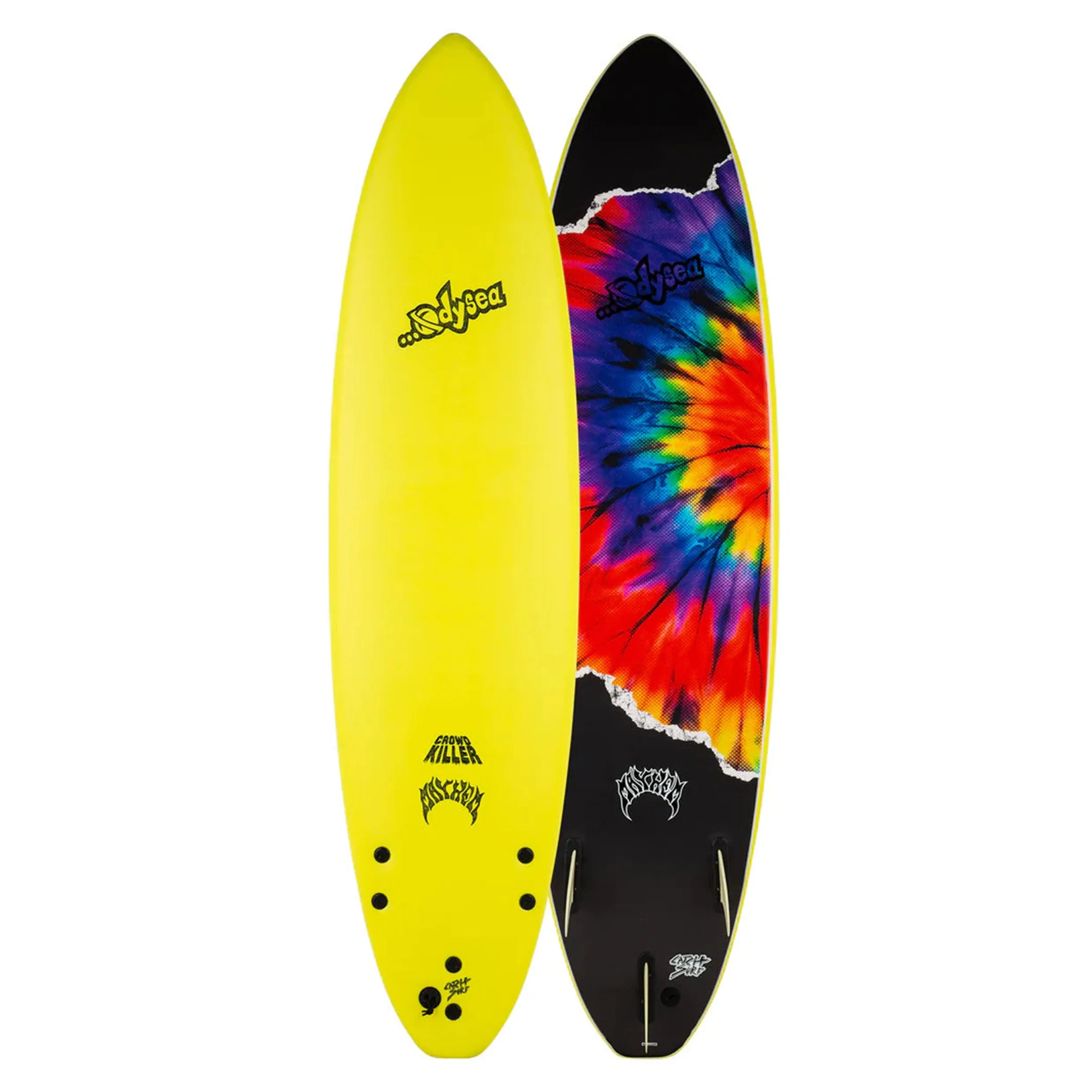 CATCH SURF ODYSEA X 7'2 LOST CROWD KILLER SOFTBOARD LEMON