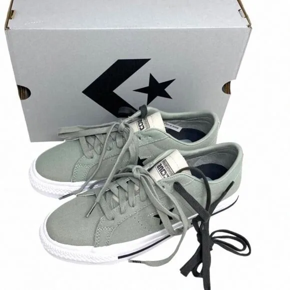 Converse CONS One Star Pro OX Low Top Canvas Gray 172634C Sneakers Size Women's