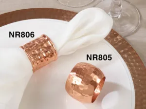 Copper Napkin Rings Moscow Mule set/4