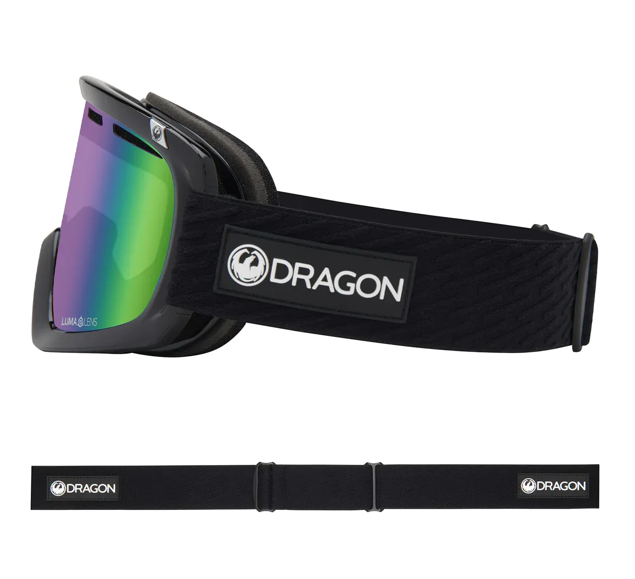Dragon D1 OTG Snow Goggle With Green Ion Lens - Icon Green