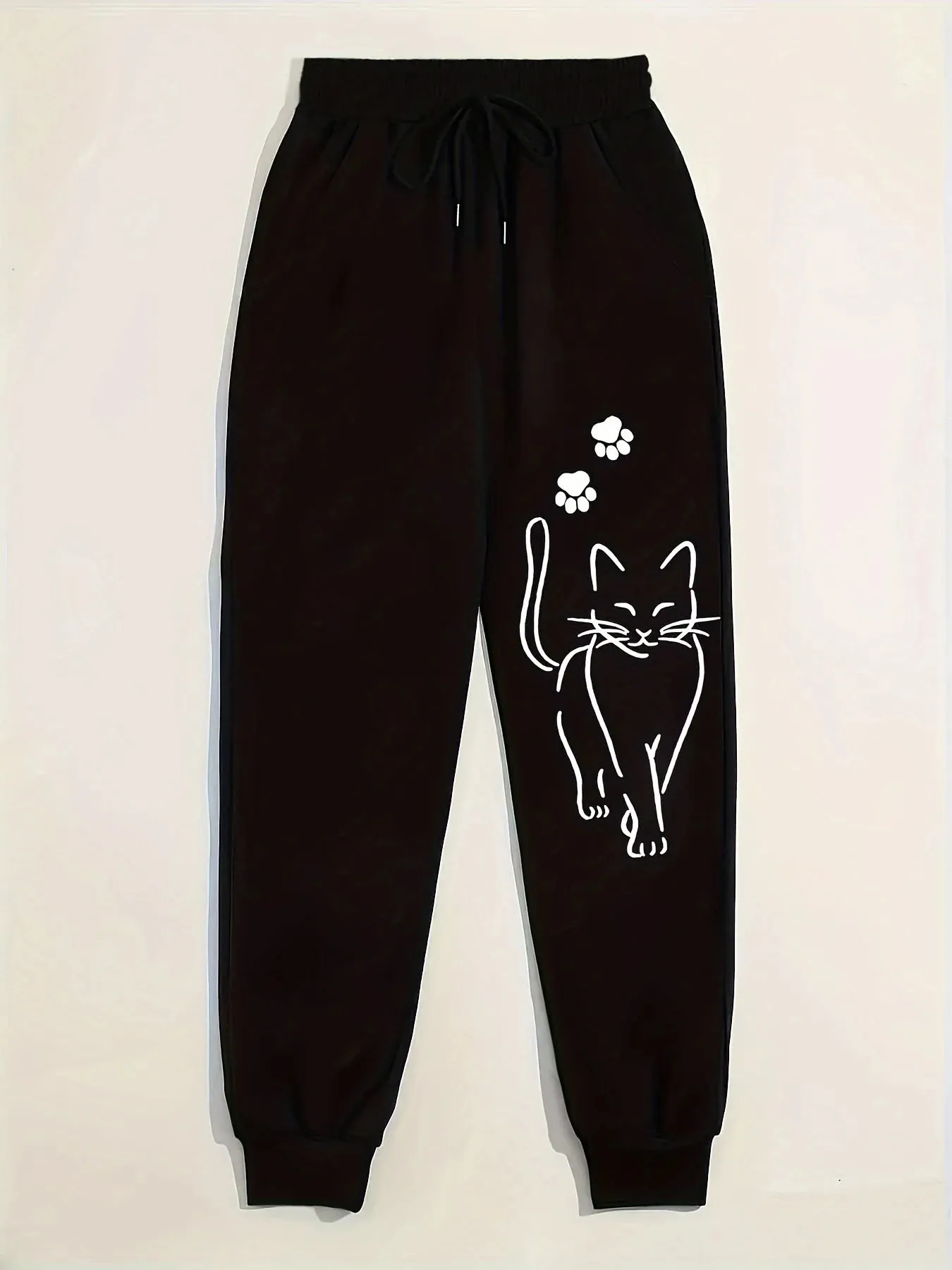 Elegant Cat Sweatpants