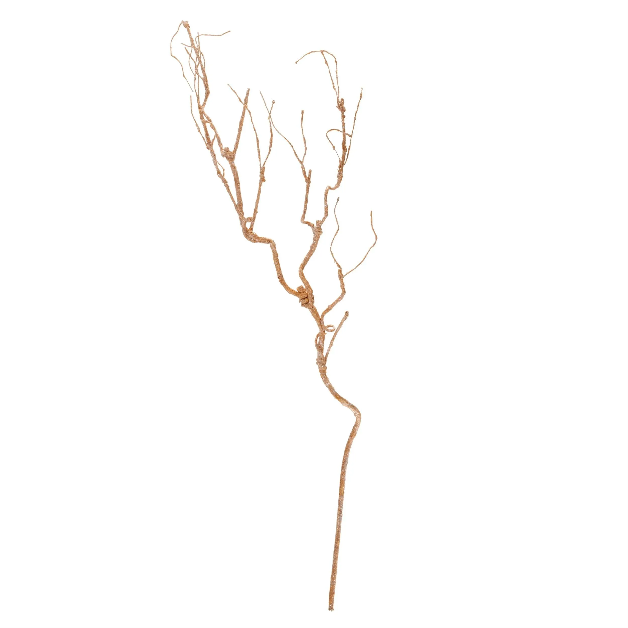 Glittered Bronze Twig Branch (Set of 6)