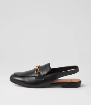 Grandoz Black Leather Loafers