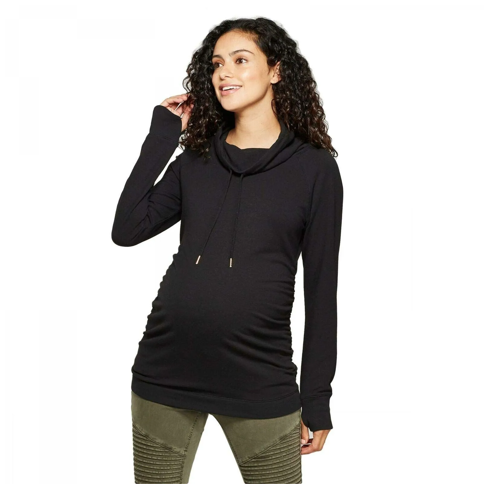 Isabel Maternity by Ingrid & Isabel Long Sleeve Cowl Neck Sweatshirt