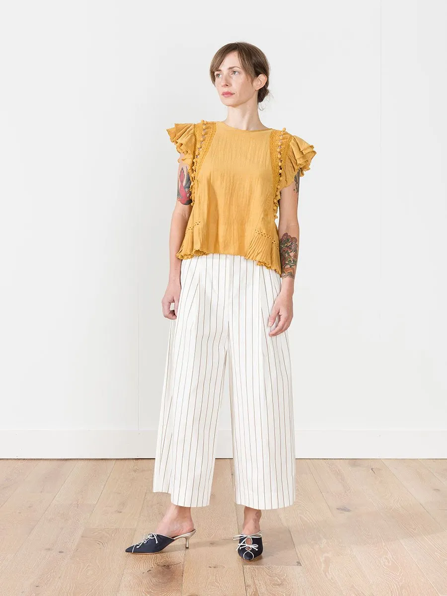 khloe top - goldenrod