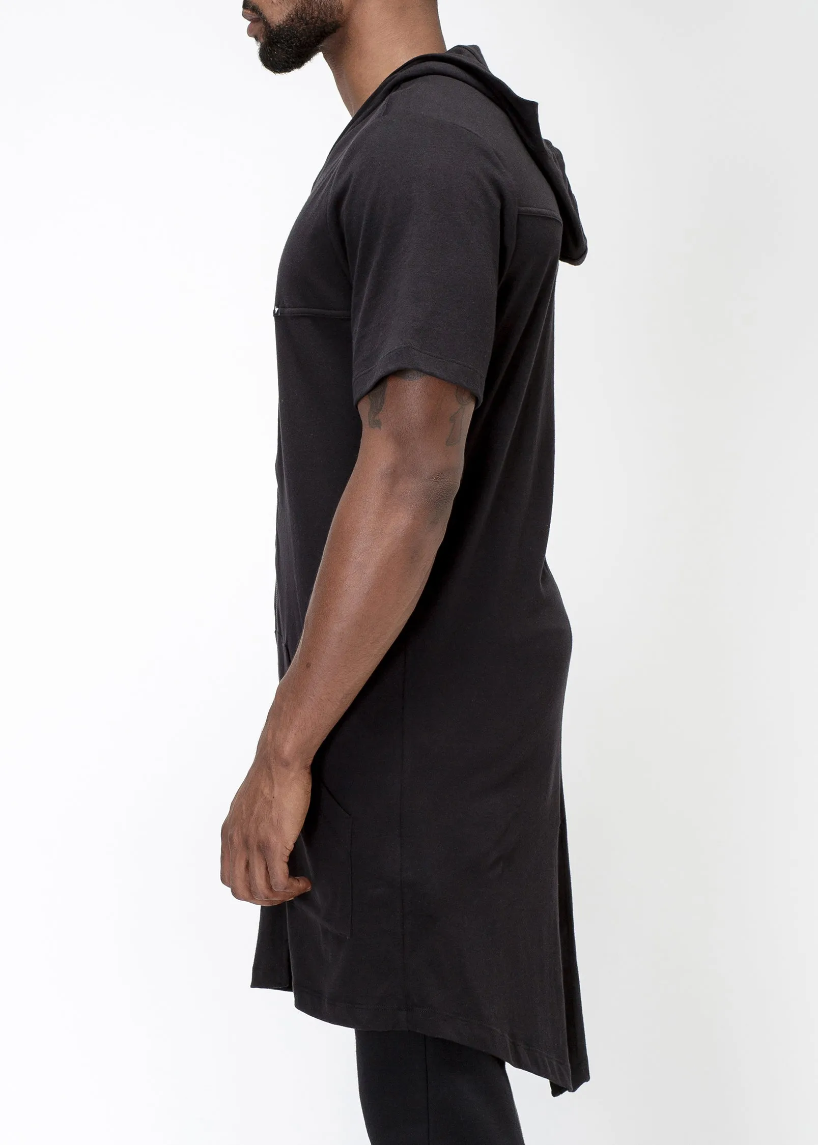 Konus Men's Fish Tail Hoodie In Black