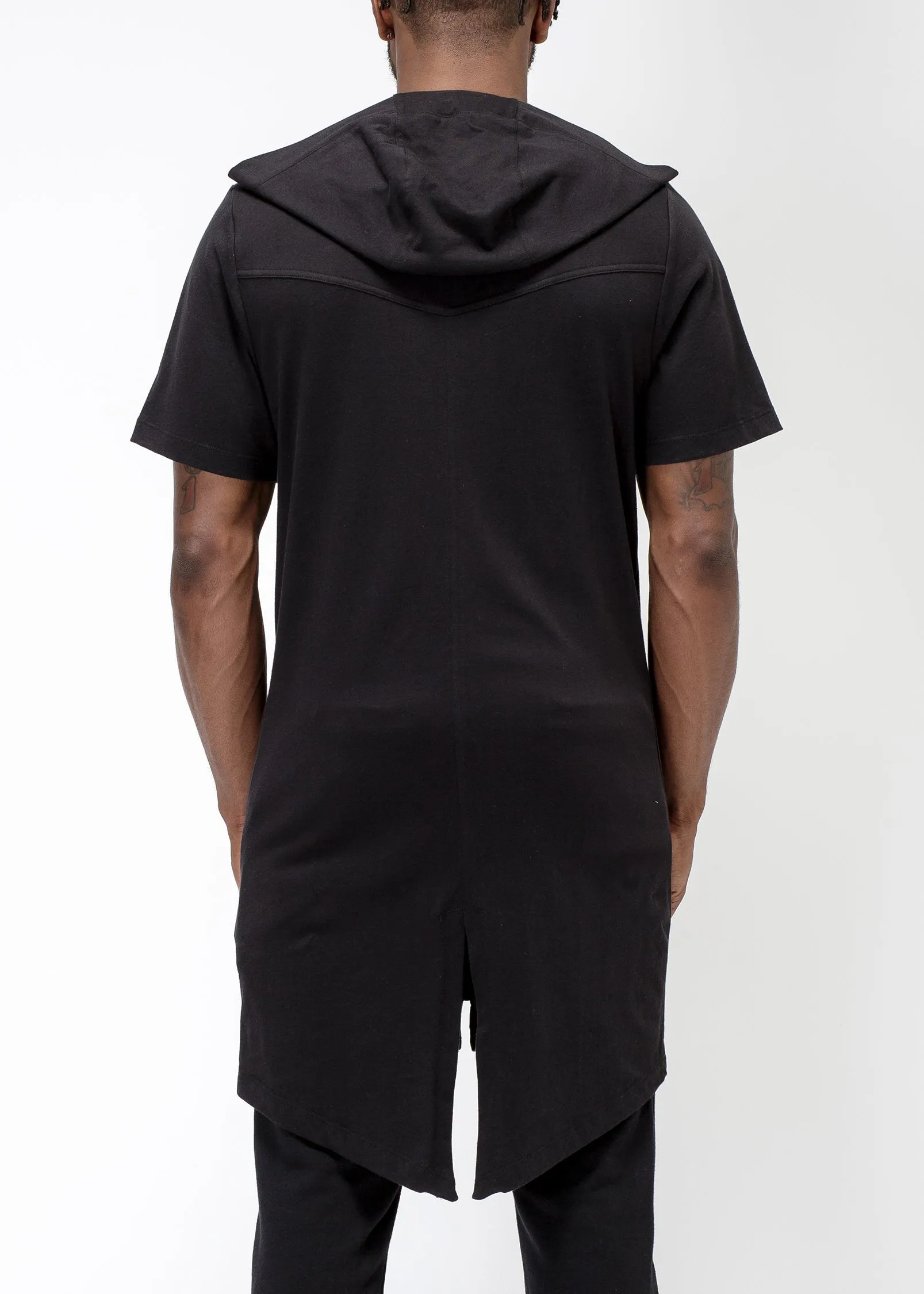Konus Men's Fish Tail Hoodie In Black