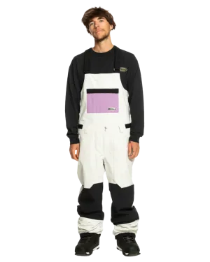 Quiksilver Men's Fly High Technical Snow Bib - Nimbus Cloud