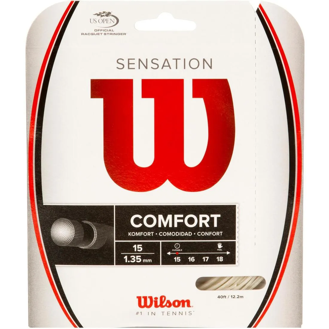 Sensation 1.35 mm Tennis String - White