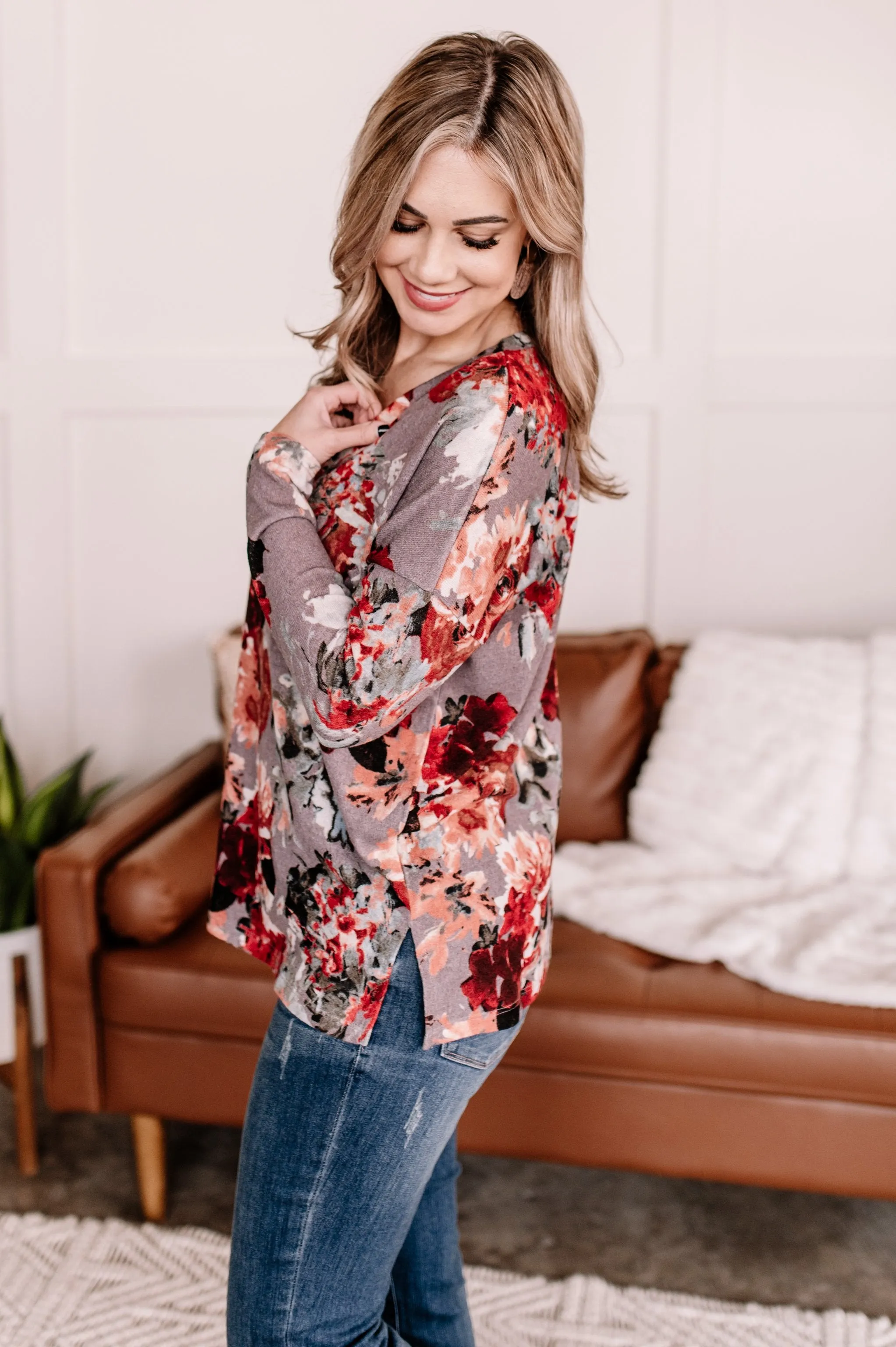 Should've Seen It In Color Floral Top