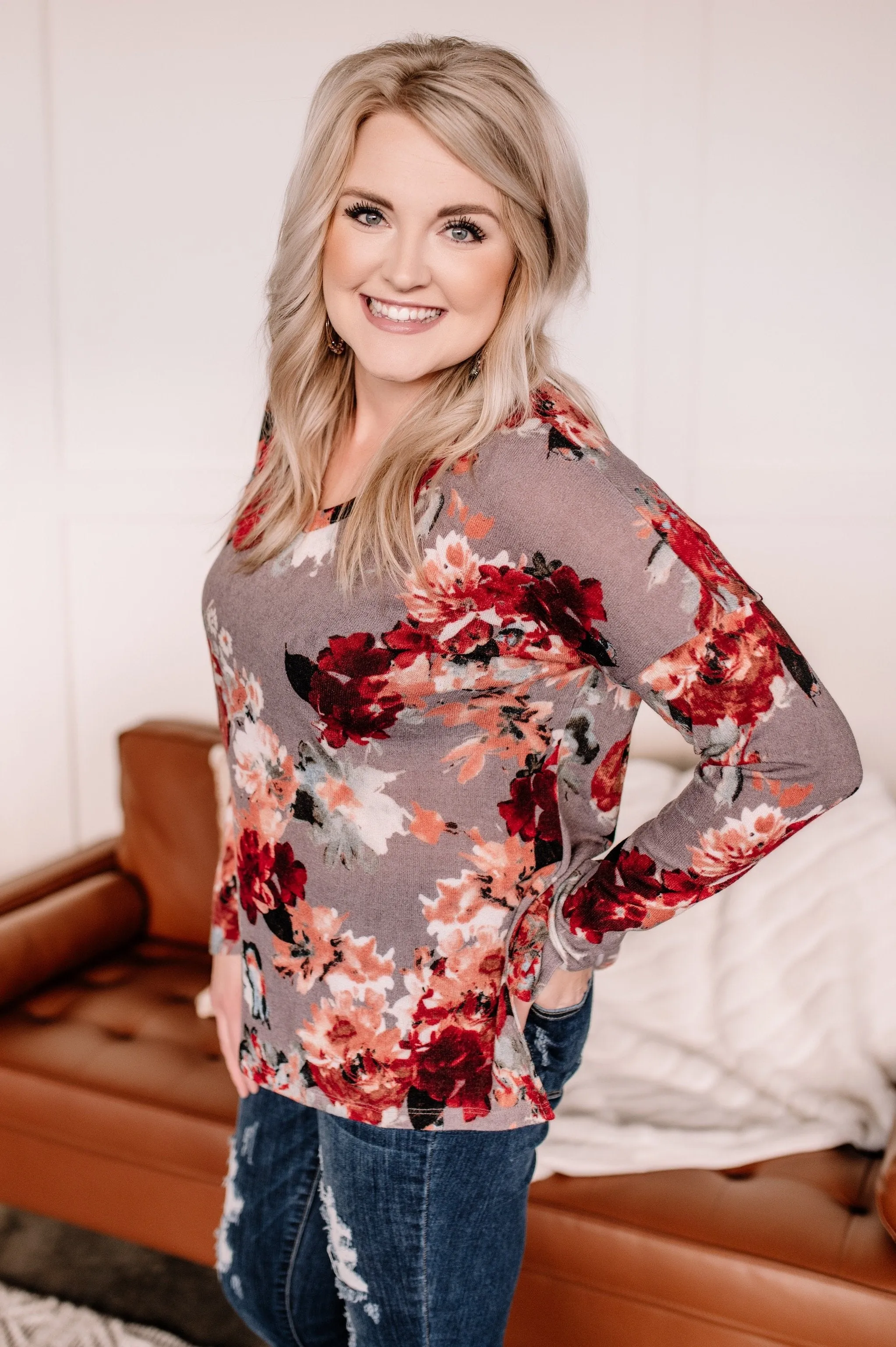 Should've Seen It In Color Floral Top