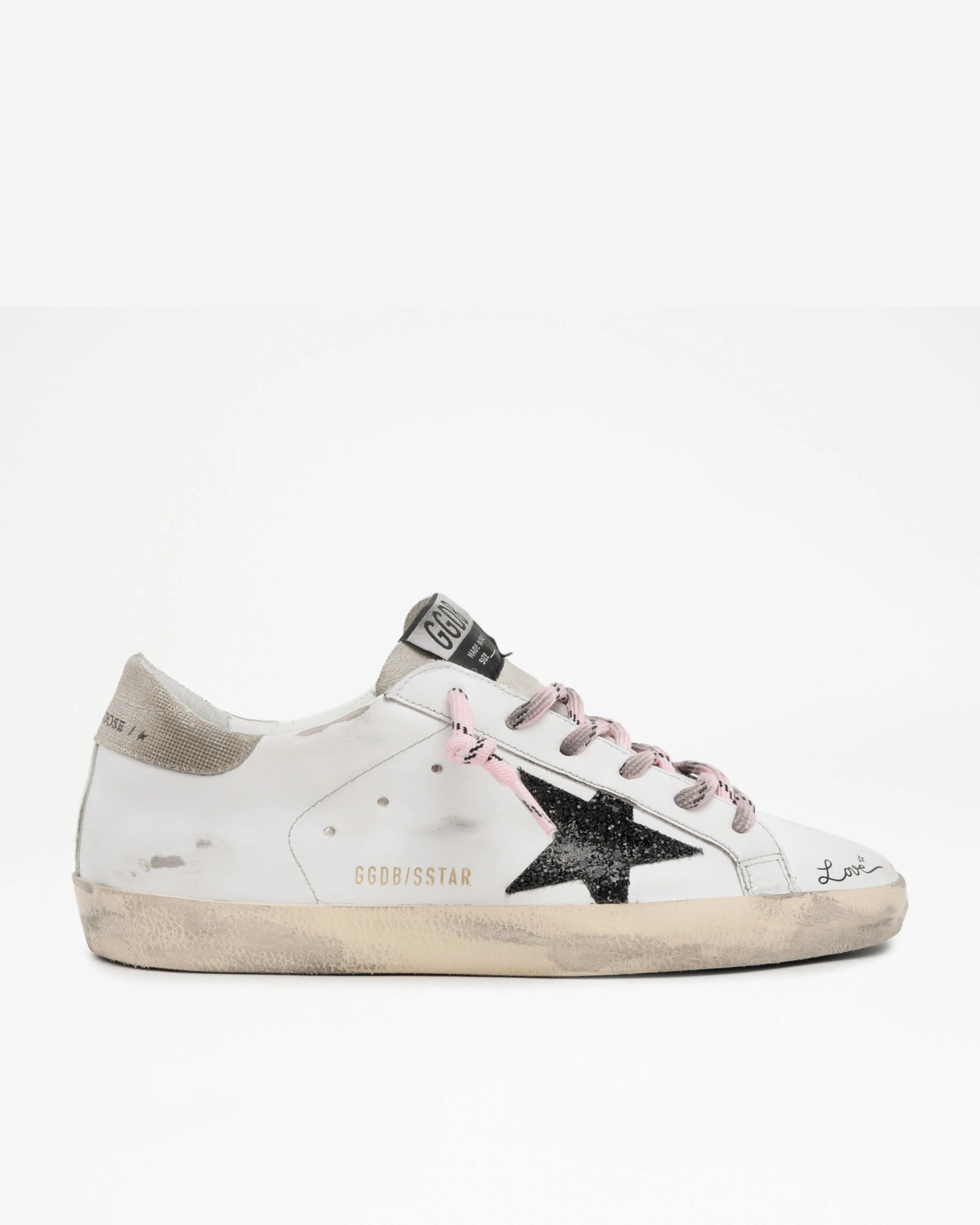 superstar sneaker - white/black/gold