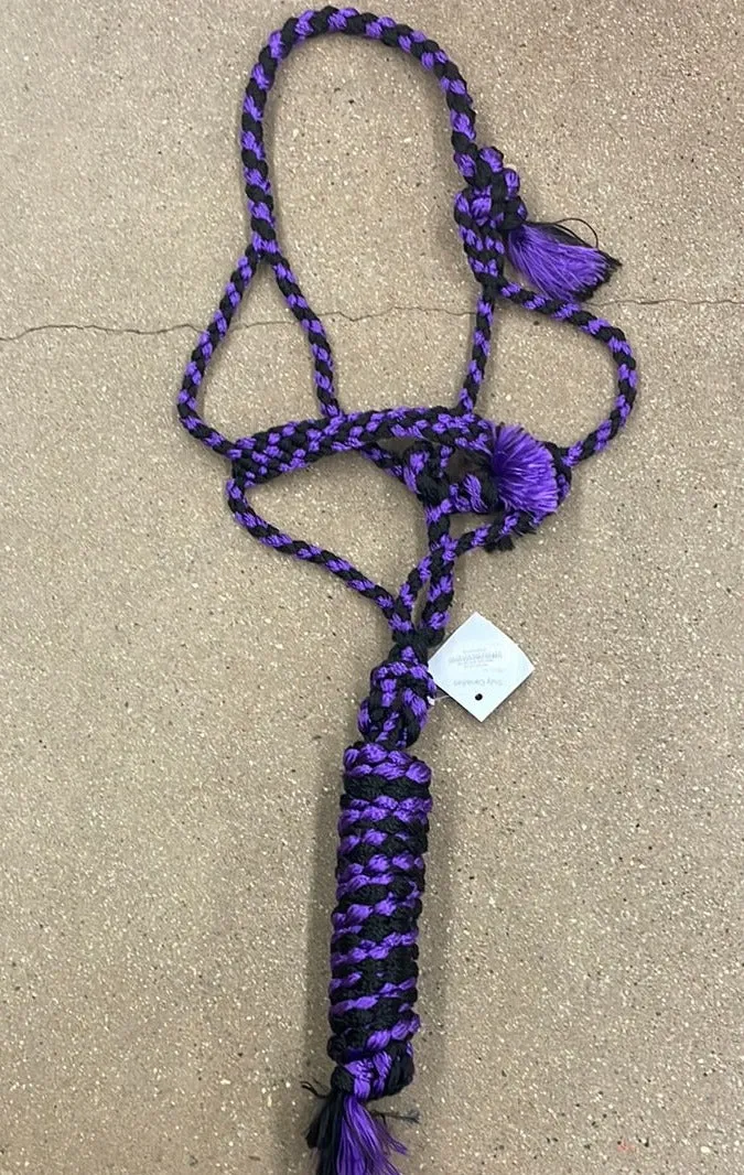 TKMT3326-ASST-05 Mule Tape Rope Halter Assorted Colors