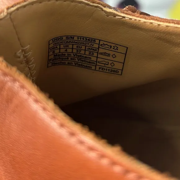 UGG Lovisa Leather Mule in Warm Brown 6