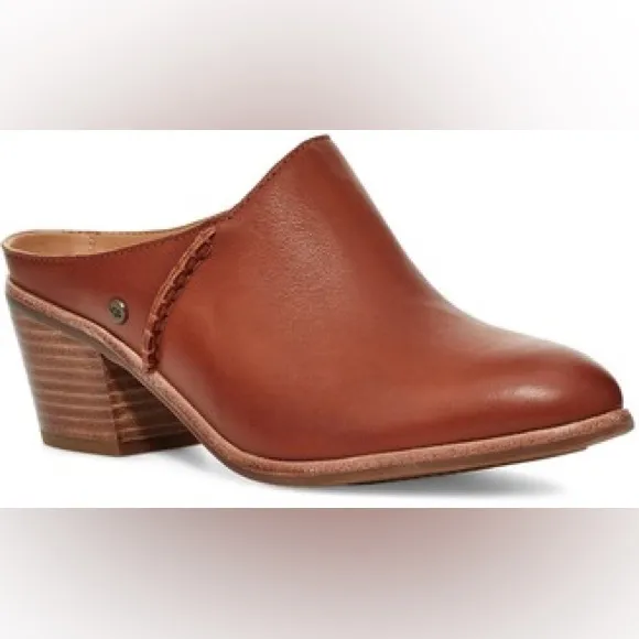 UGG Lovisa Leather Mule in Warm Brown 6