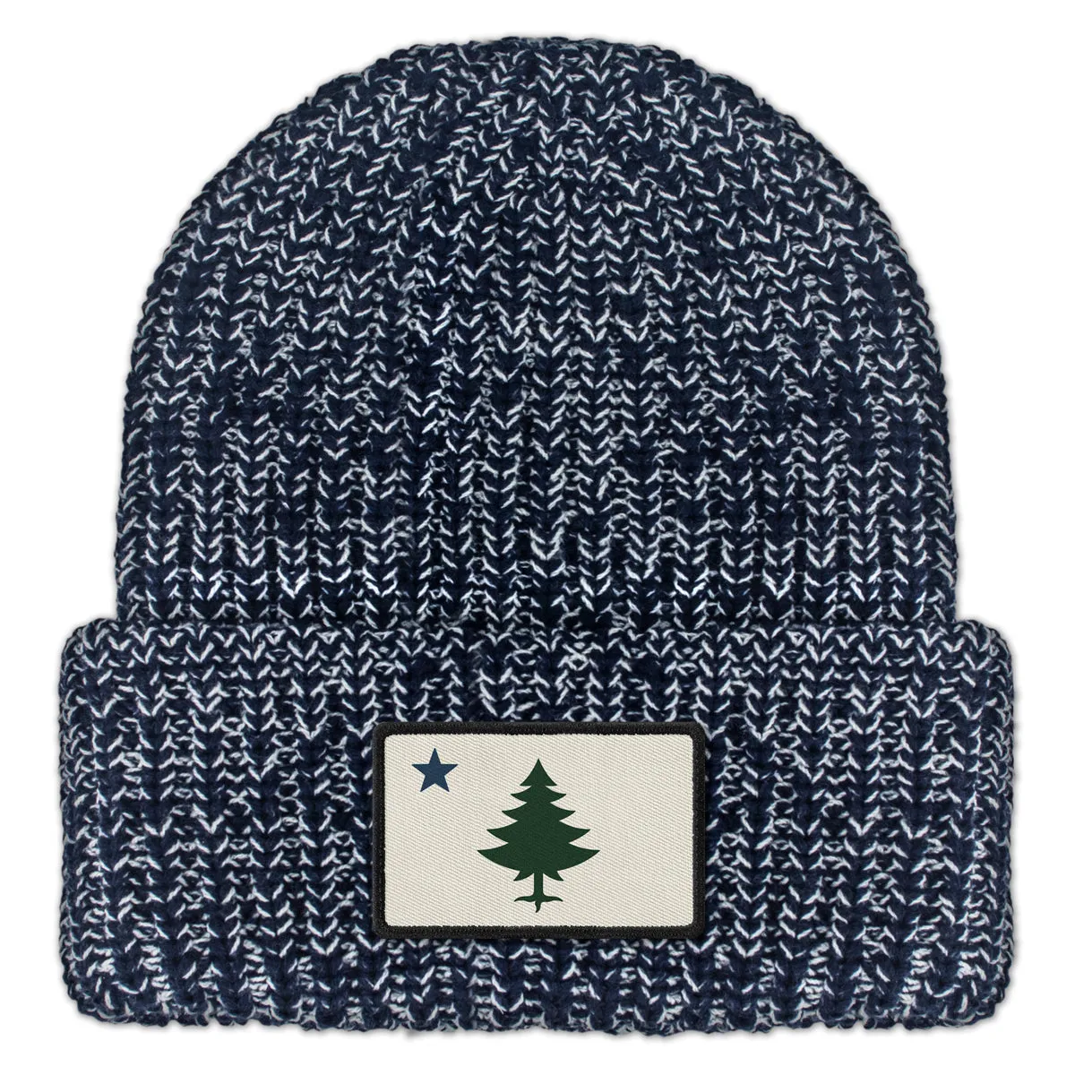 Vintage Maine Flag Patch Chunky Knit